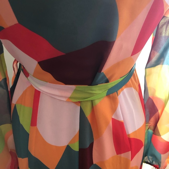 Anthropologie stunning mod wrap maxi dress S - Picture 8 of 11